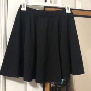Black A line skirt